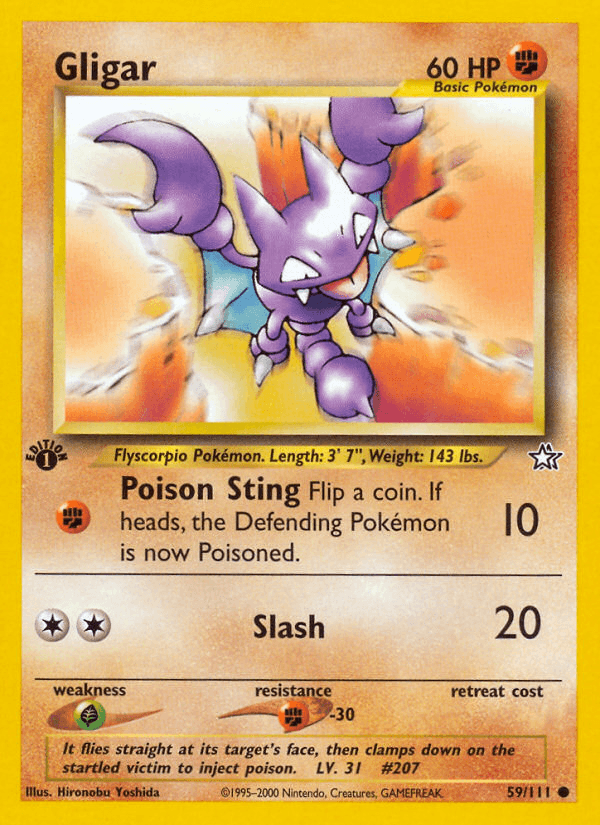 Gligar (59/111) [Neo Genesis 1st Edition] - POKÉ JEUX