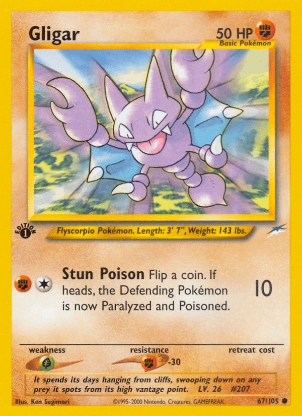 Gligar (67/105) [Neo Destiny 1st Edition] - POKÉ JEUX