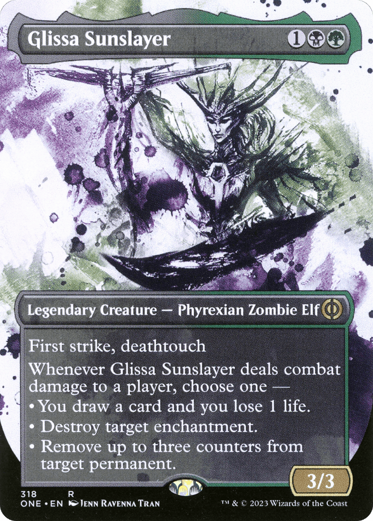 Glissa Sunslayer (Borderless Ichor) [Phyrexia: All Will Be One] - POKÉ JEUX