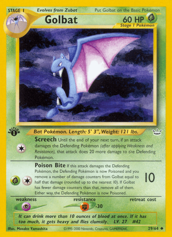 Golbat (29/64) [Neo Revelation 1st Edition] - POKÉ JEUX