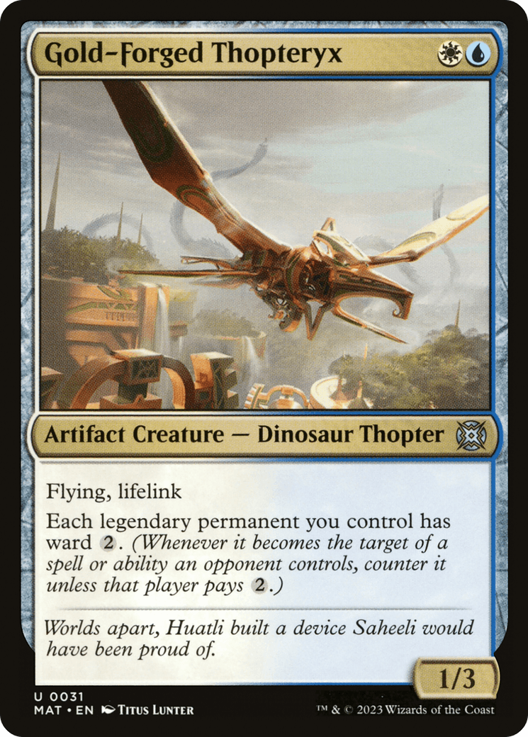 Gold-Forged Thopteryx [March of the Machine: The Aftermath] - POKÉ JEUX