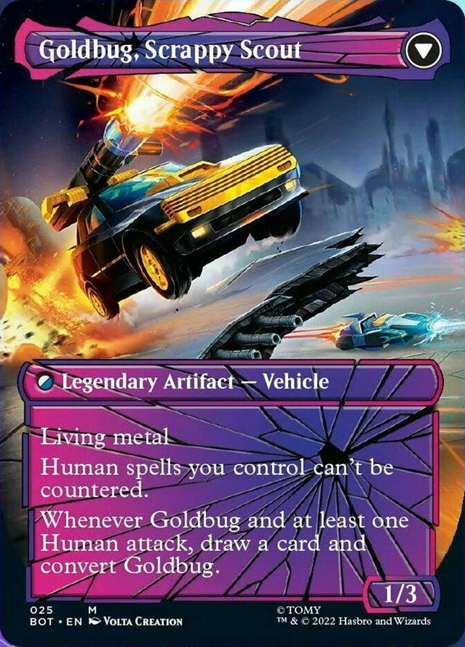 Goldbug, Humanity's Ally // Goldbug, Scrappy Scout (Shattered Glass) [Transformers] - POKÉ JEUX