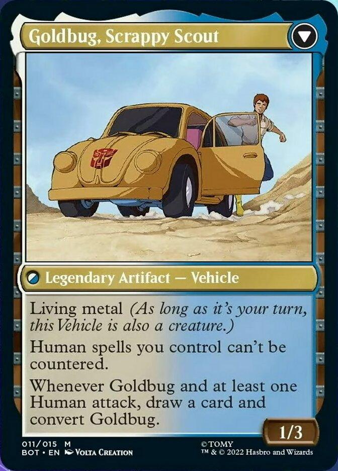 Goldbug, Humanity's Ally // Goldbug, Scrappy Scout [Transformers] - POKÉ JEUX