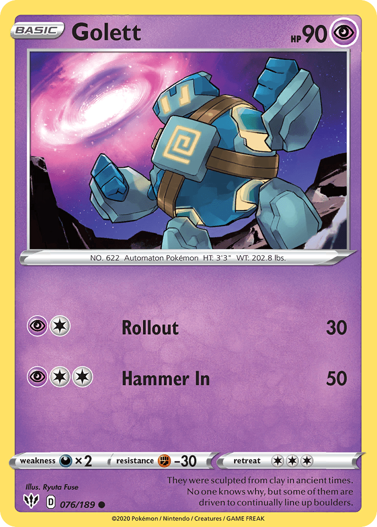 Golett (076/189) [Sword & Shield: Darkness Ablaze] - POKÉ JEUX