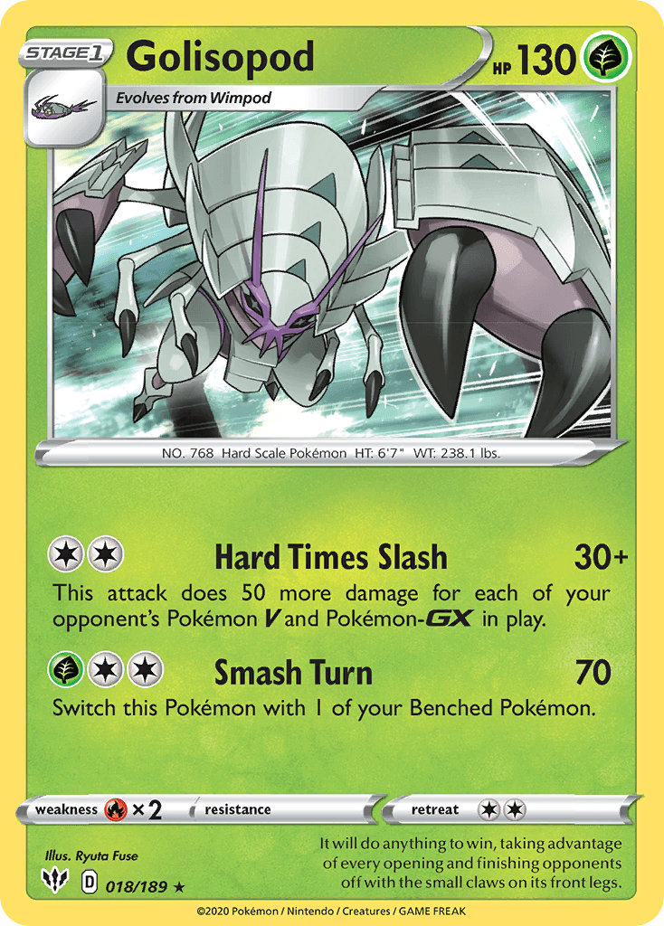 Golisopod (018/189) [Sword & Shield: Darkness Ablaze] - POKÉ JEUX