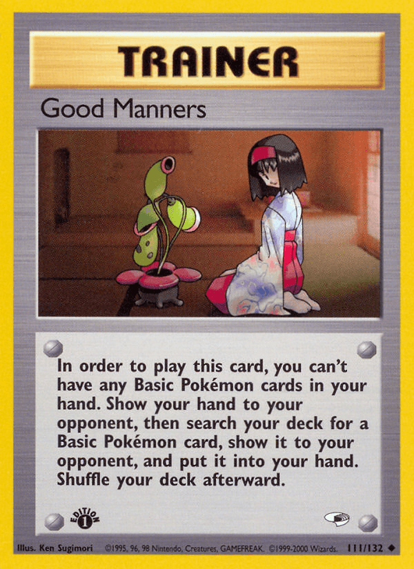 Good Manners (111/132) [Gym Heroes 1st Edition] - POKÉ JEUX