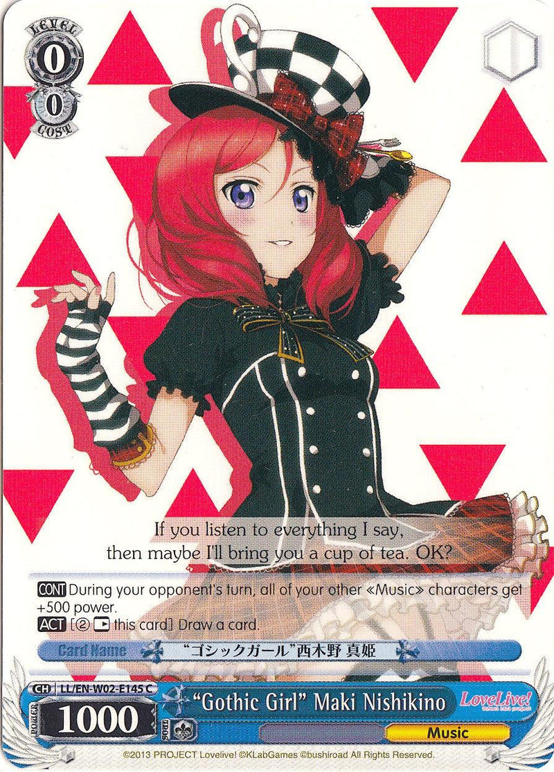 "Gothic Girl" Maki Nishikino (LL/EN-W02-E145 C) [Love Live! DX Vol.2] - POKÉ JEUX