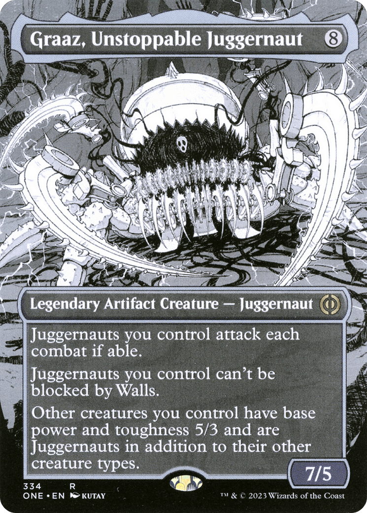 Graaz, Unstoppable Juggernaut (Borderless Manga) [Phyrexia: All Will Be One] - POKÉ JEUX