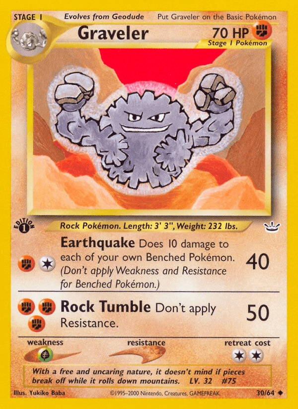 Graveler (30/64) [Neo Revelation 1st Edition] - POKÉ JEUX