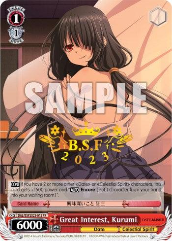 Great Interest, Kurumi (BSF Hot-Stamp) [Date A Live Vol.2] - POKÉ JEUX