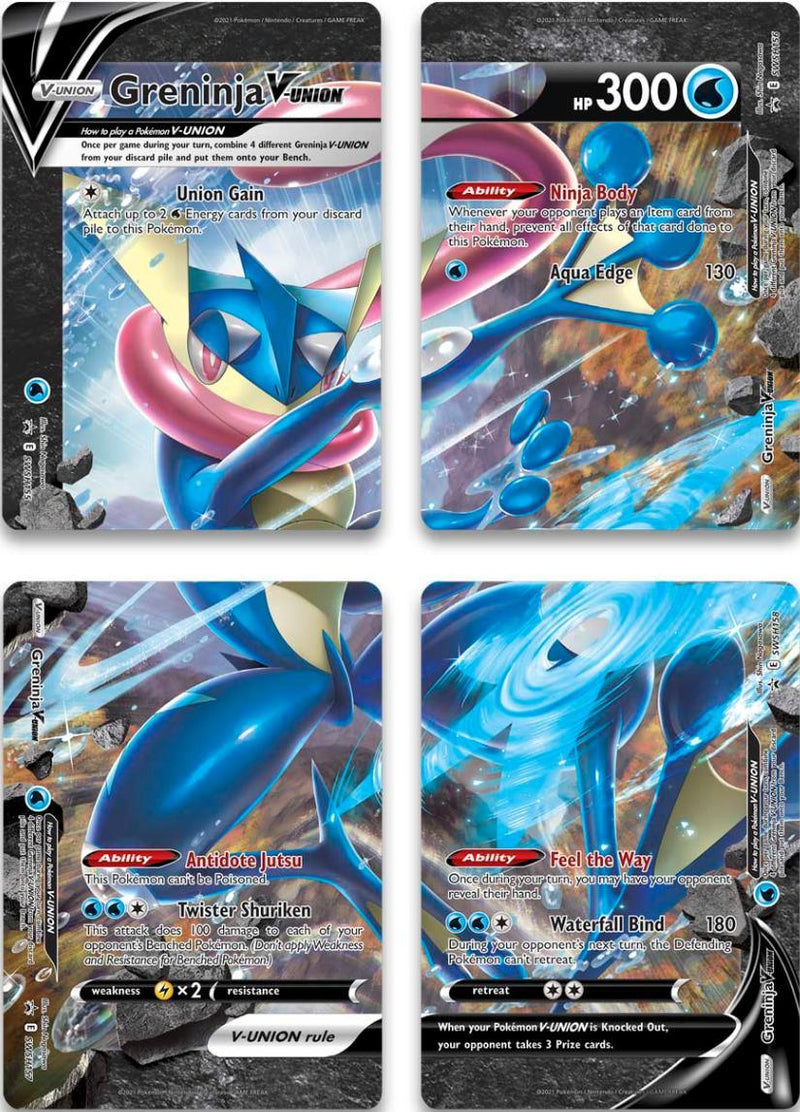 Greninja V-Union (Set of 4) [Sword & Shield: Black Star Promos] - POKÉ JEUX