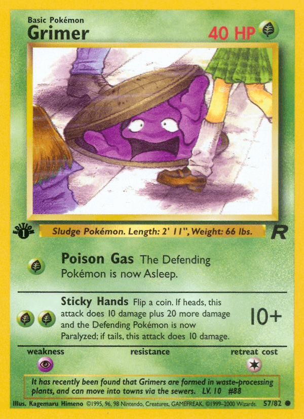 Grimer (57/82) [Team Rocket 1st Edition] - POKÉ JEUX