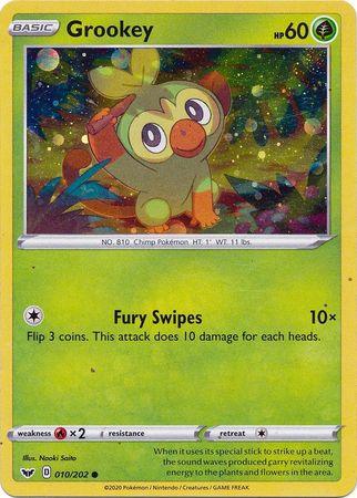 Grookey (010/202) (Cosmos Holo) [Sword & Shield: Base Set] - POKÉ JEUX