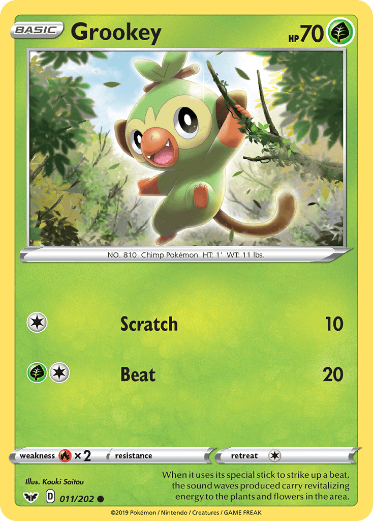 Grookey (011/202) [Sword & Shield: Base Set] - POKÉ JEUX