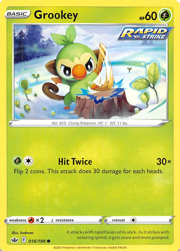 Grookey (016/198) [Sword & Shield: Chilling Reign] - POKÉ JEUX