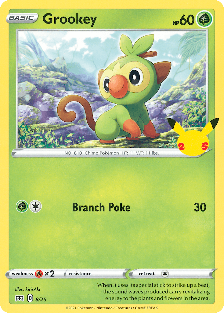 Grookey (8/25) [McDonald's 25th Anniversary] - POKÉ JEUX