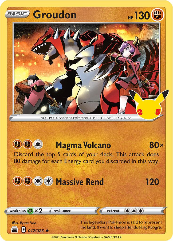 Groudon (017/025) [Celebrations: 25th Anniversary] - POKÉ JEUX