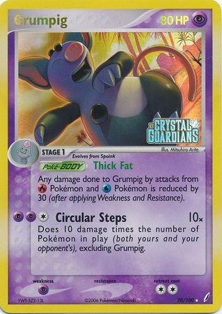 Grumpig (20/100) (Stamped) [EX: Crystal Guardians] - POKÉ JEUX