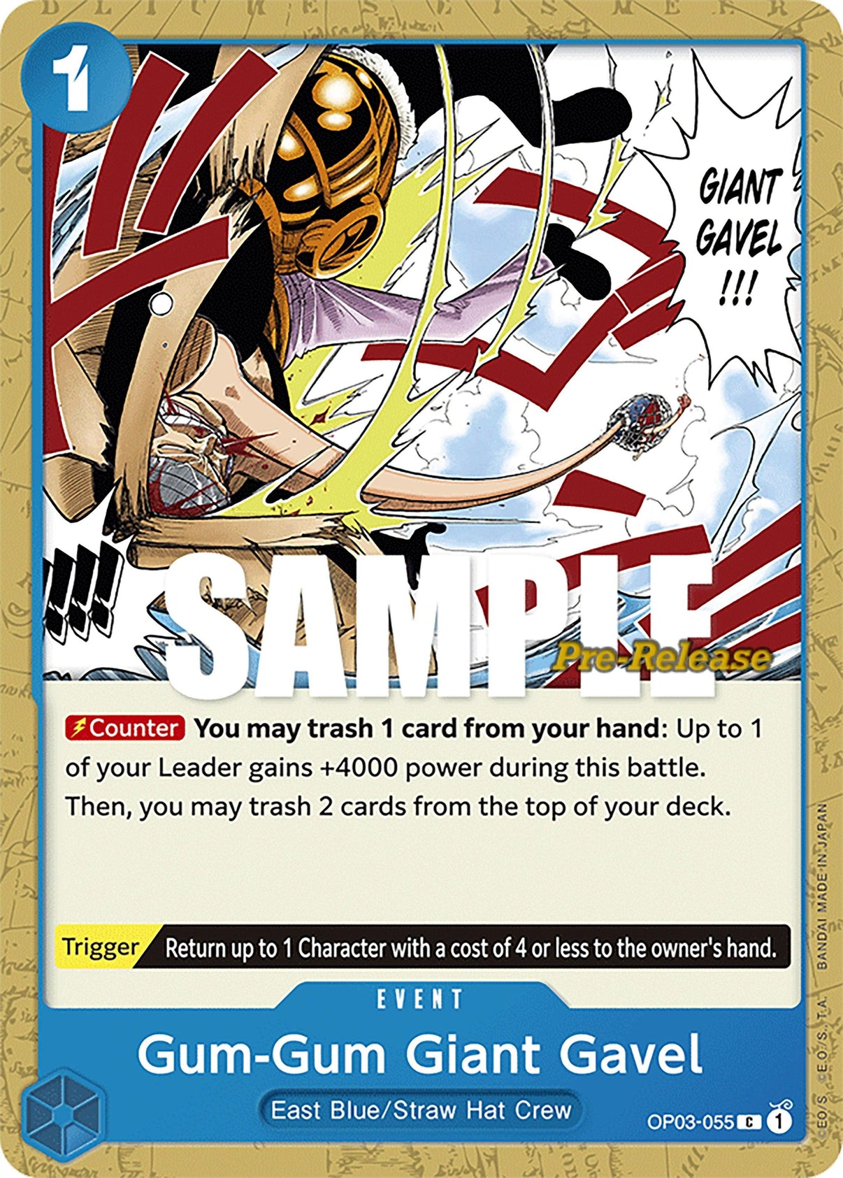 Gum-Gum Giant Gavel [Pillars of Strength Pre-Release Cards] - POKÉ JEUX