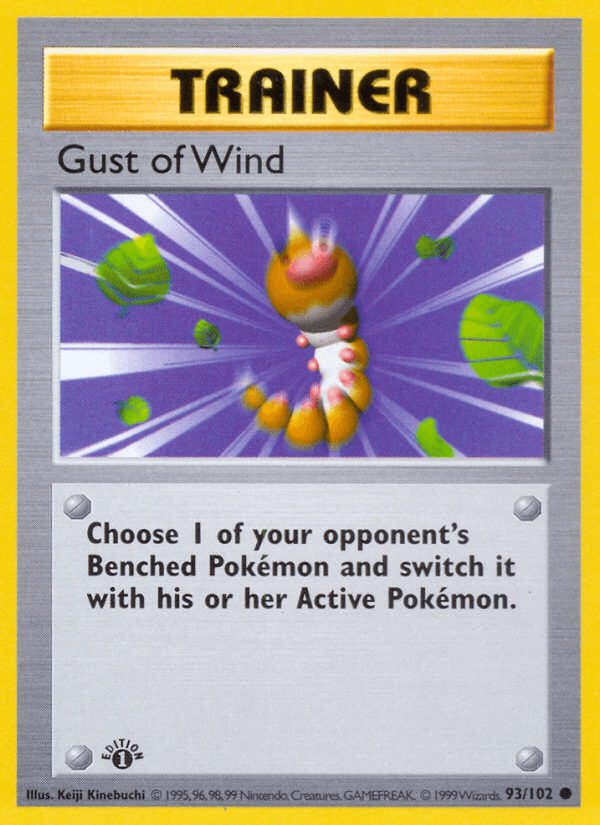 Gust of Wind (93/102) (Shadowless) [Base Set 1st Edition] - POKÉ JEUX