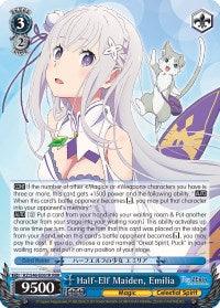 Half-Elf Maiden, Emilia (RZ/S46-E061R RRR) [Re:ZERO] - POKÉ JEUX