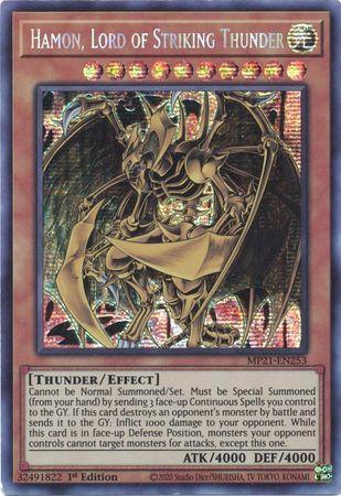 Hamon, Lord of Striking Thunder [MP21-EN253] Prismatic Secret Rare - POKÉ JEUX