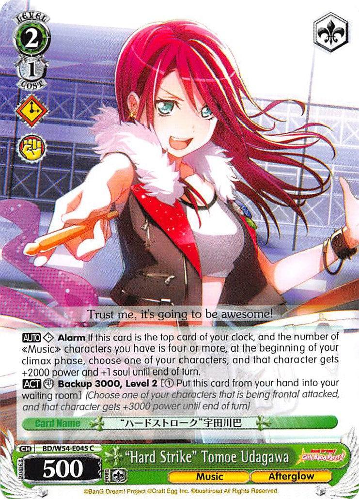 "Hard Strike" Tomoe Udagawa (BD/W54-E045 C) [BanG Dream! Girls Band Party!] - POKÉ JEUX