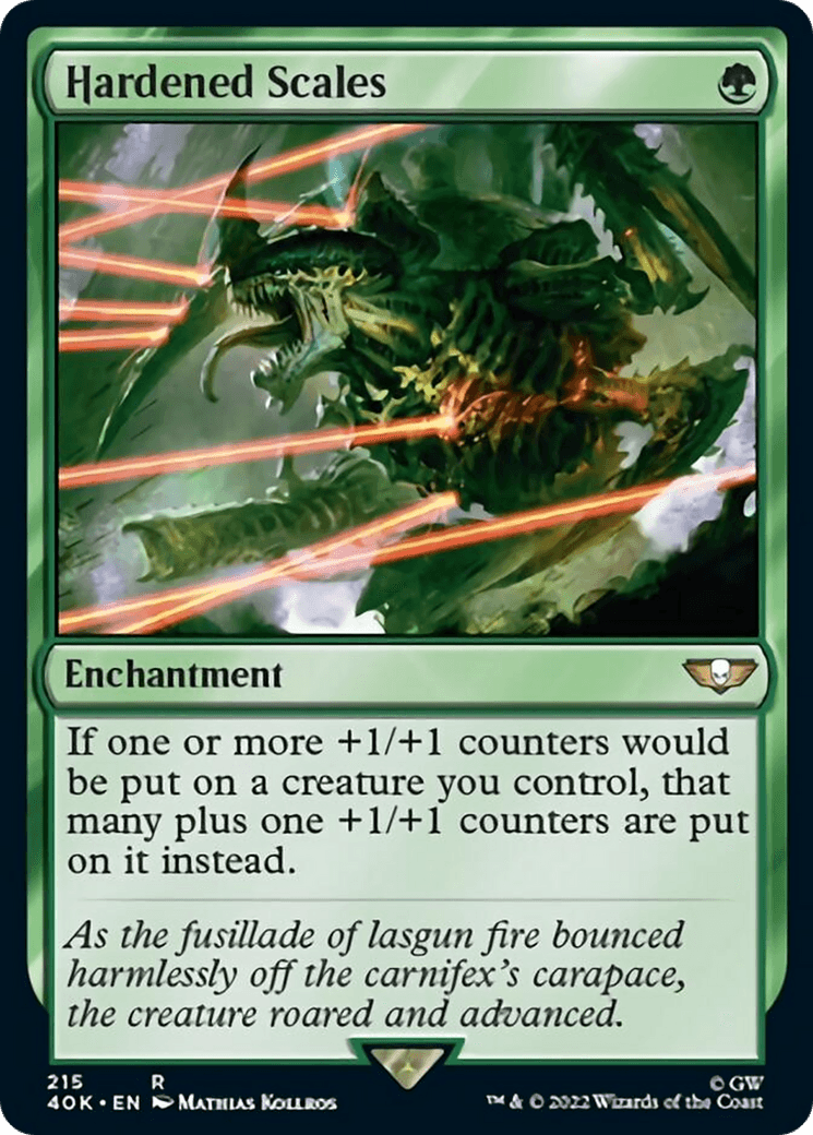 Hardened Scales (Surge Foil) [Warhammer 40,000] - POKÉ JEUX