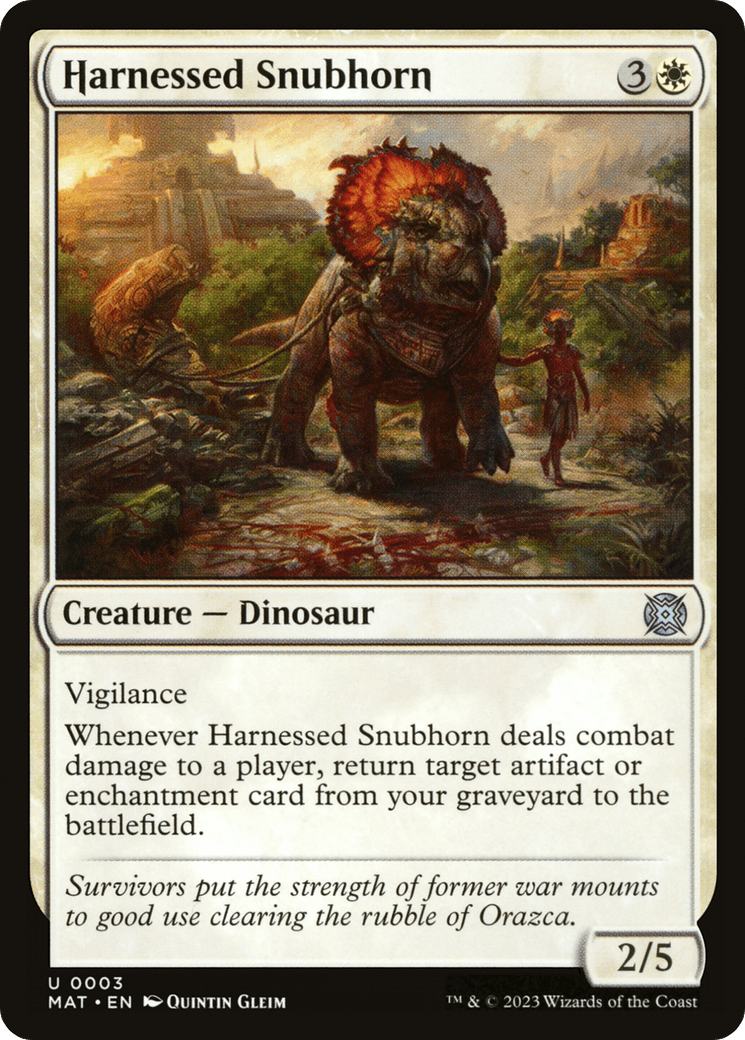 Harnessed Snubhorn [March of the Machine: The Aftermath] - POKÉ JEUX