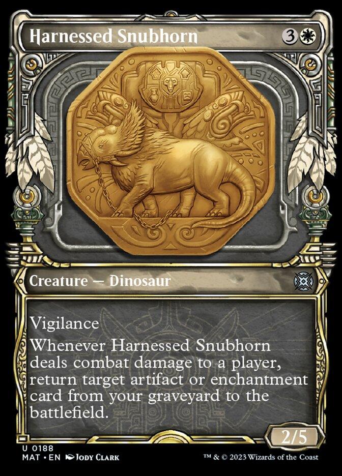 Harnessed Snubhorn (Showcase Halo Foil) [March of the Machine: The Aftermath] - POKÉ JEUX