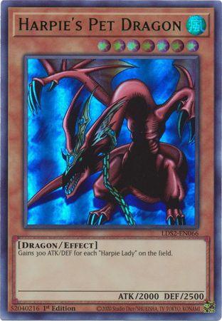 Harpie's Pet Dragon (Green) [LDS2-EN066] Ultra Rare - POKÉ JEUX