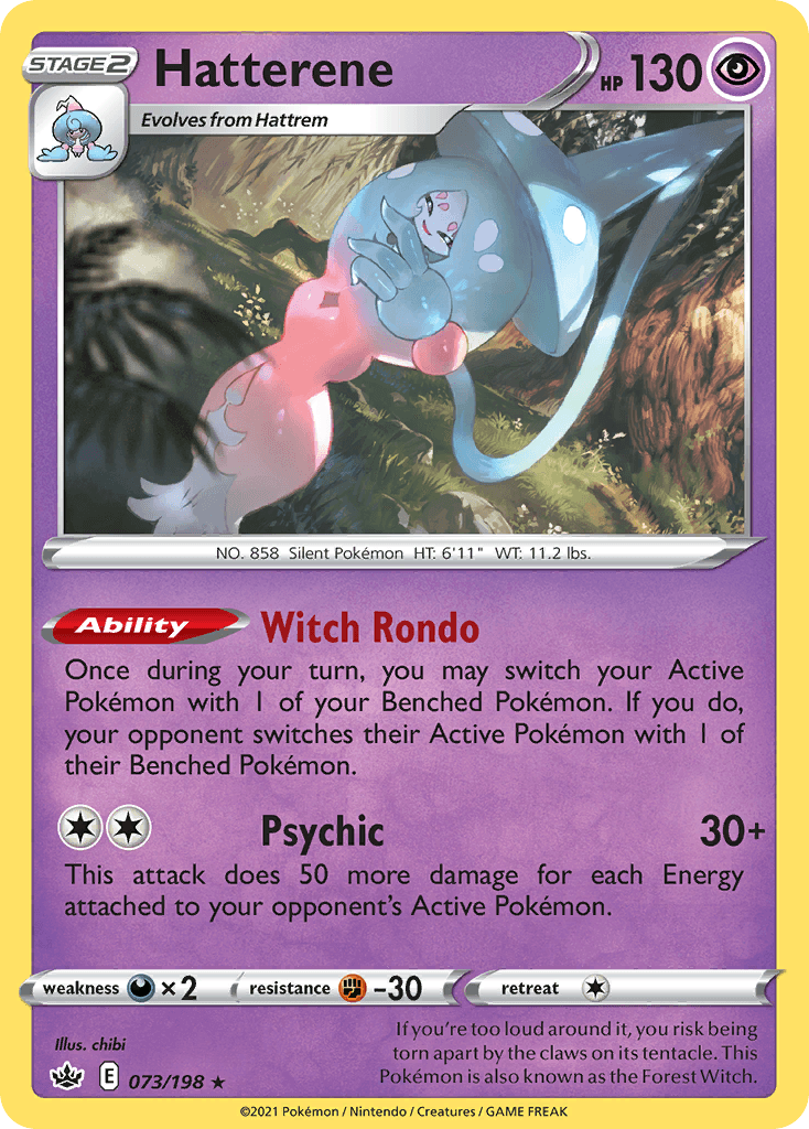 Hatterene (073/198) (Theme Deck Exclusive) [Sword & Shield: Chilling Reign] - POKÉ JEUX