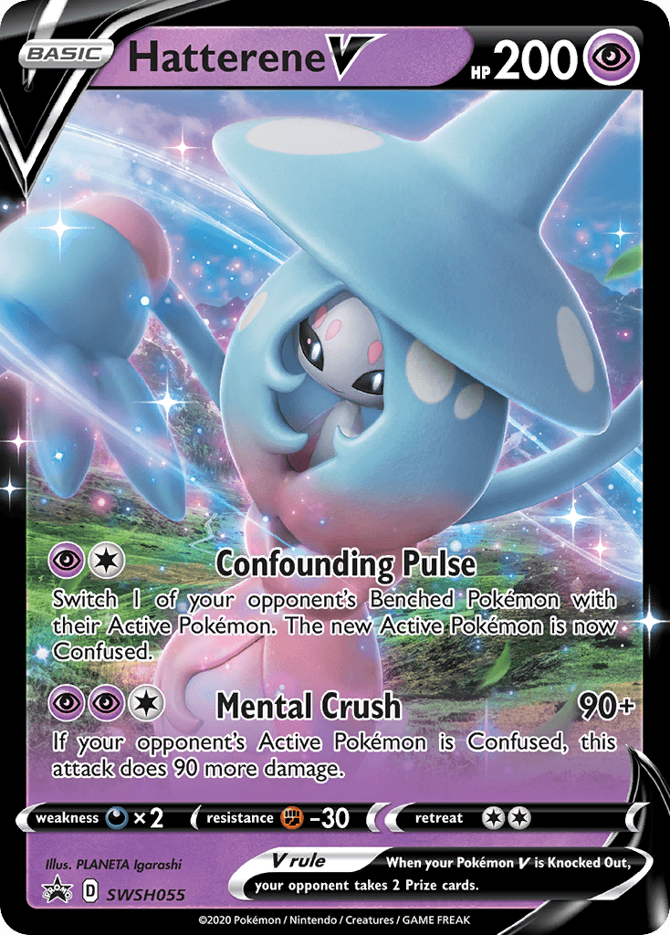 Hatterene V (SWSH055) (Jumbo Card) [Sword & Shield: Black Star Promos] - POKÉ JEUX