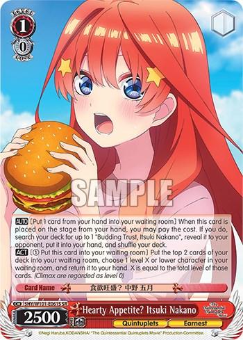 Hearty Appetite? Itsuki Nakano (5HY/W101-E061S SR) [The Quintessential Quintuplets Movie] - POKÉ JEUX