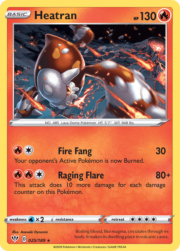 Heatran (025/189) [Sword & Shield: Darkness Ablaze] - POKÉ JEUX