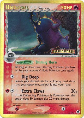 Heracross (3/101) (Delta Species) (Stamped) [EX: Dragon Frontiers] - POKÉ JEUX