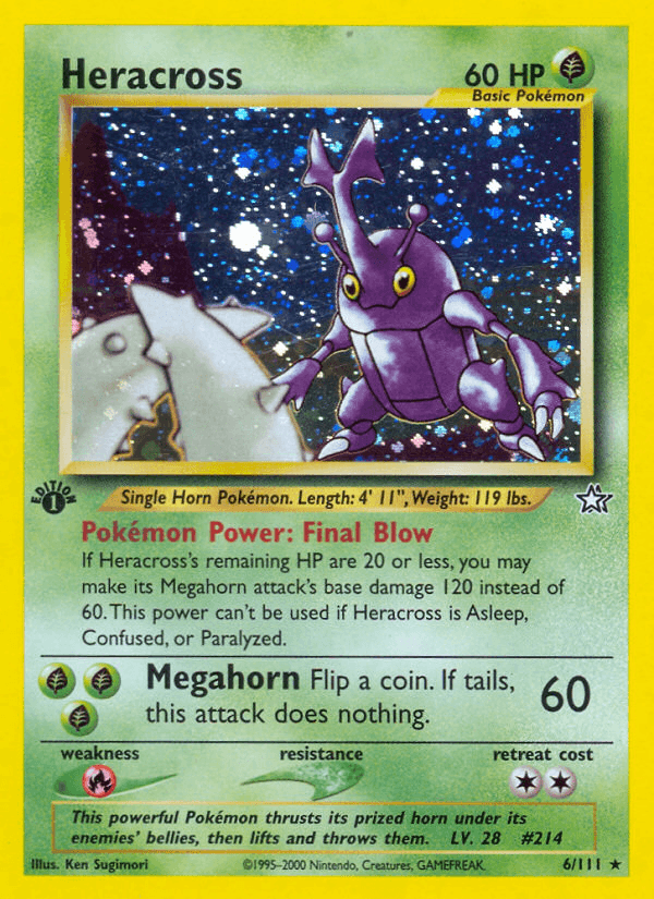 Heracross (6/111) [Neo Genesis 1st Edition] - POKÉ JEUX