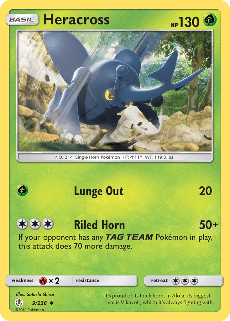 Heracross (9/236) [Sun & Moon: Cosmic Eclipse] - POKÉ JEUX