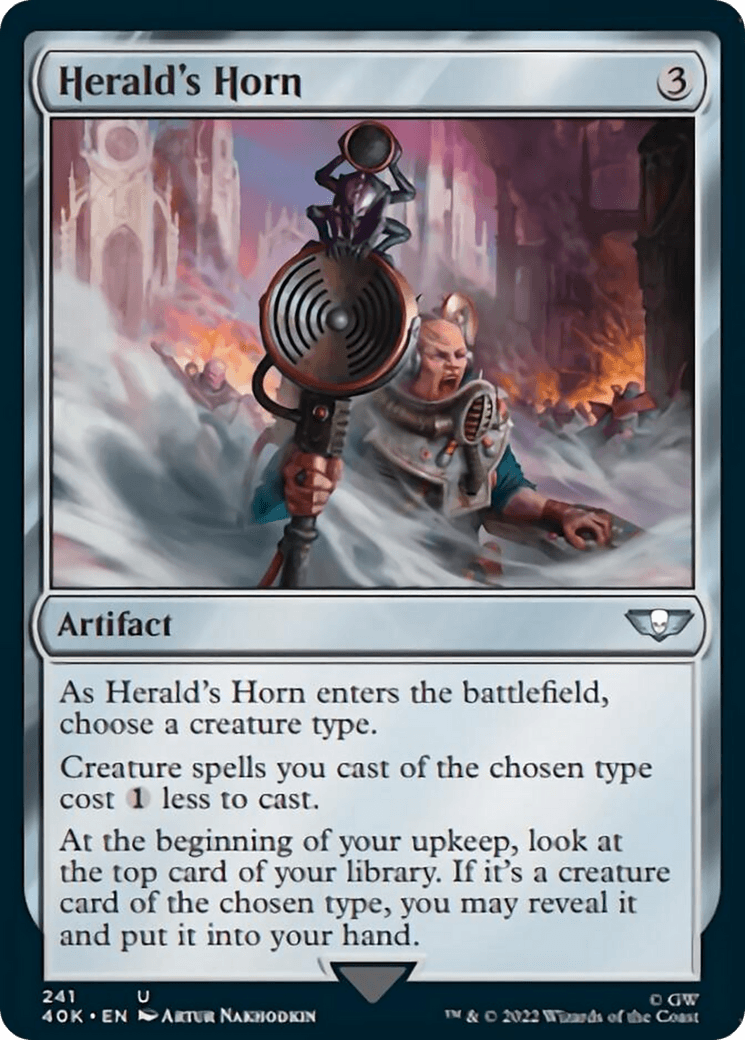 Herald's Horn (Surge Foil) [Warhammer 40,000] - POKÉ JEUX