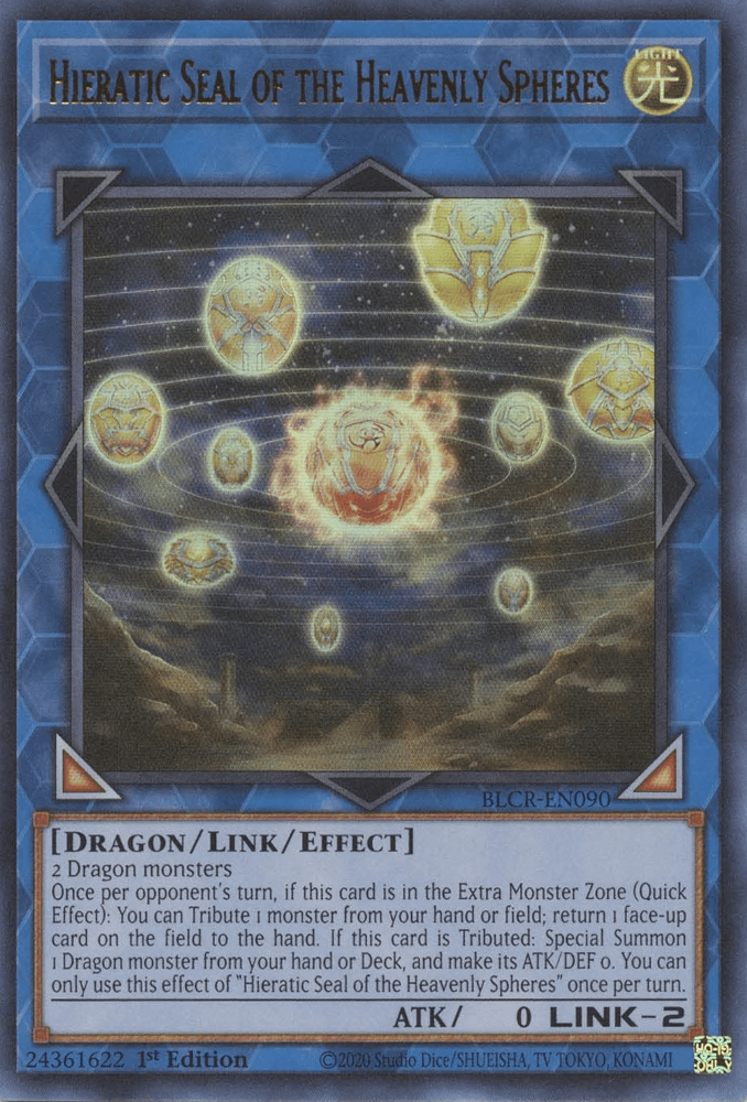 Hieratic Seal of the Heavenly Spheres [BLCR-EN090] Ultra Rare - POKÉ JEUX