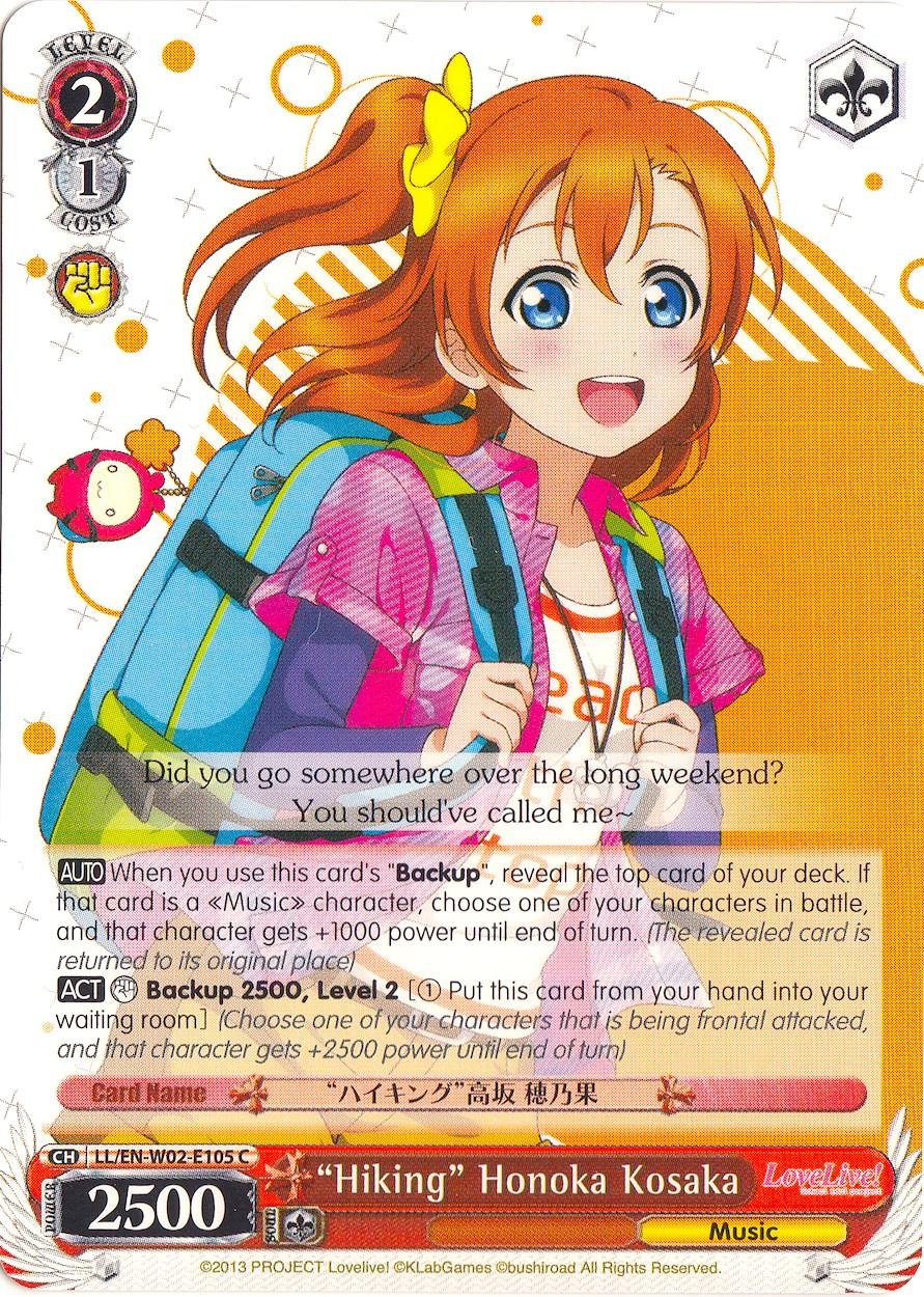 "Hiking" Honoka Kosaka (LL/EN-W02-E105 C) [Love Live! DX Vol.2] - POKÉ JEUX