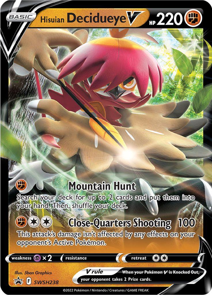 Hisuian Decidueye V (SWSH238) [Sword & Shield: Black Star Promos] - POKÉ JEUX