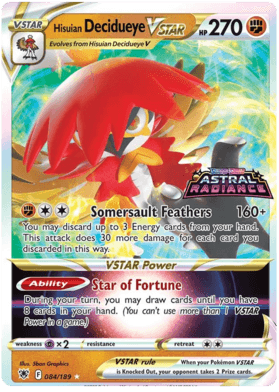 Hisuian Decidueye VSTAR (084/189) (Jumbo Card) [Sword & Shield: Astral Radiance] - POKÉ JEUX