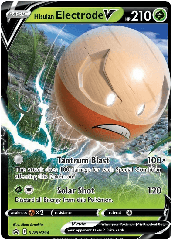 Hisuian Electrode V (SWSH294) (Jumbo Card) [Sword & Shield: Black Star Promos] - POKÉ JEUX