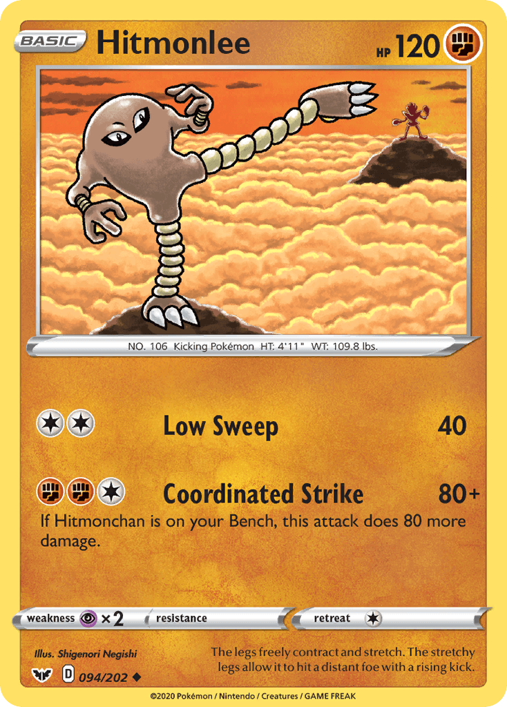 Hitmonlee (094/202) [Sword & Shield: Base Set] - POKÉ JEUX