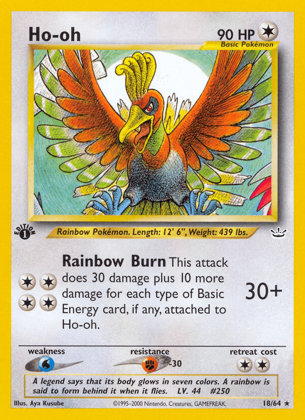 Ho-oh (18/64) [Neo Revelation 1st Edition] - POKÉ JEUX