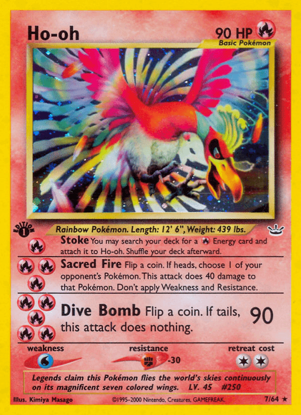 Ho-oh (7/64) [Neo Revelation 1st Edition] - POKÉ JEUX