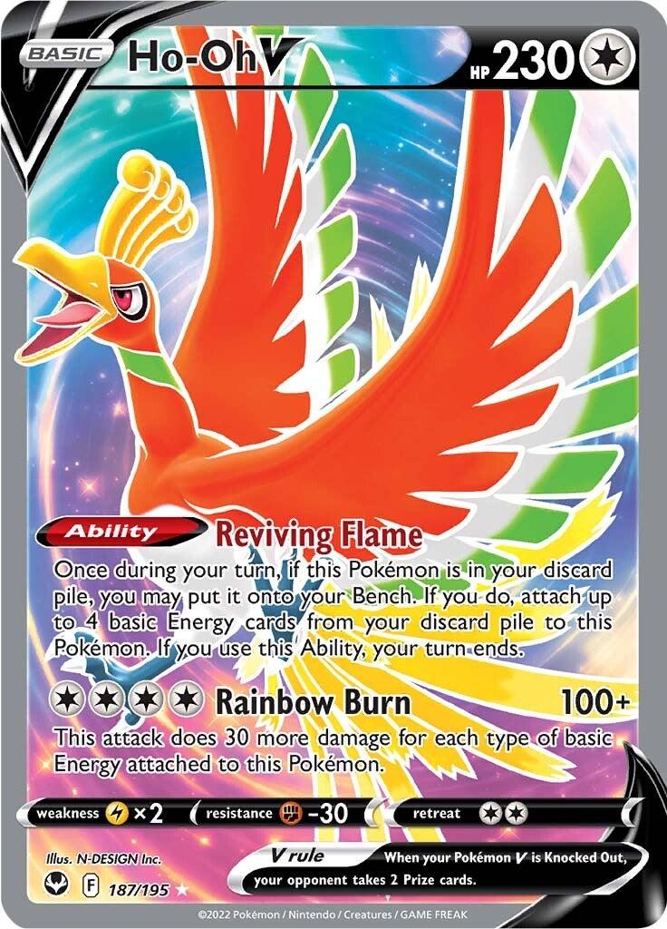 Ho-oh V (187/195) [Sword & Shield: Silver Tempest] - POKÉ JEUX