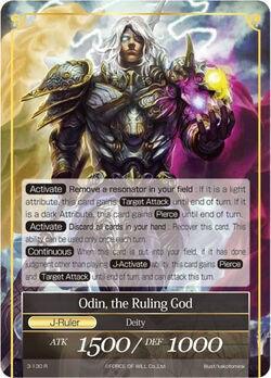 Hoenir, the Bishop God // Odin, the Ruling God (3-130/J) [The Shaft of Light of Valhalla] - POKÉ JEUX