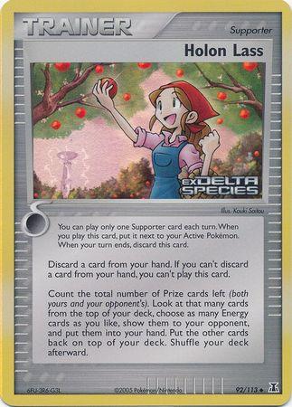 Holon Lass (92/113) (Stamped) [EX: Delta Species] - POKÉ JEUX